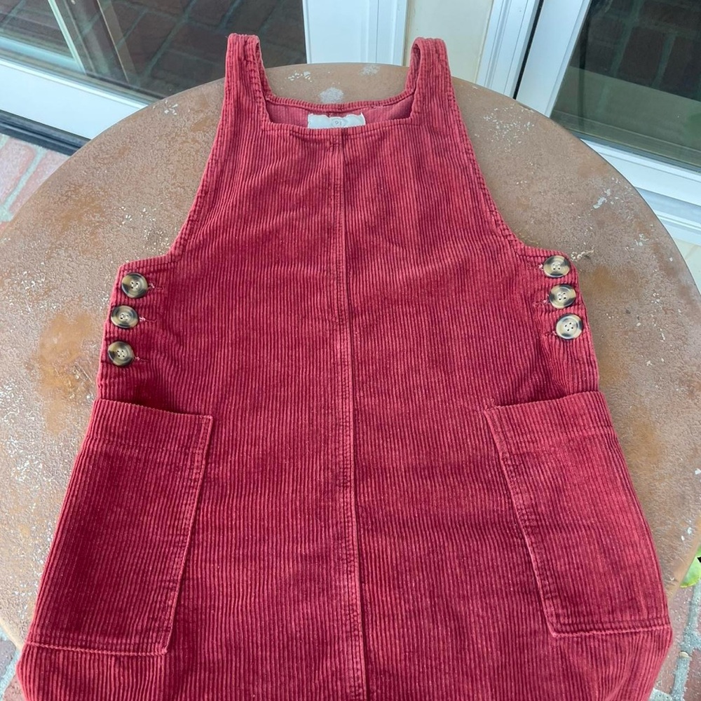 Cotton on Burgundy corduroy mini dress sz small - Picture 5 of 6